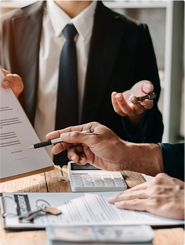 signing of a business or legal document